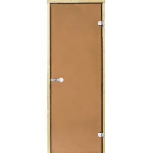 Дверь HARVIA SТG 8х19 ольха/бронза D81901L