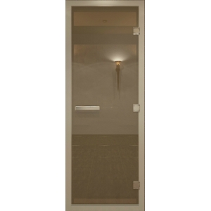 Дверь для хамама DoorWood Alum бронза матовая 70х200 см