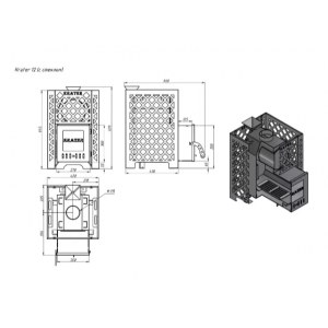 Печь для бани "Кратер 12С"