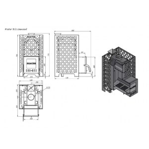Печь для бани "Кратер 16С"