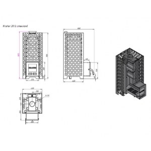 Печь для бани "Кратер 20С"