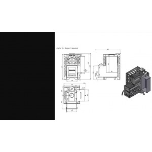 Печь для бани "Кратер 12С" бак