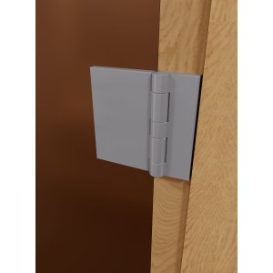 Дверь для бани фаворит"бронза матовая" коробка ольха