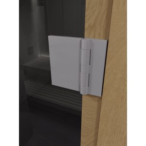 Дверь для бани фаворит"Графит прозрачный" коробка ольха