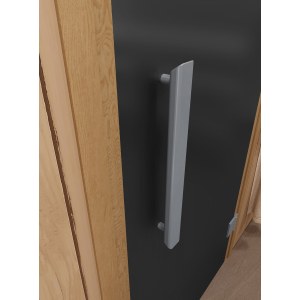 Дверь для бани фаворит"Графит матовая" коробка ольха