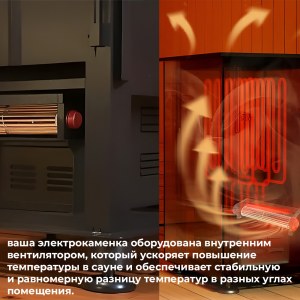 Электрокаменка EVEREST «BLACK CRYSTAL» S90 (пульт управления в комплекте)