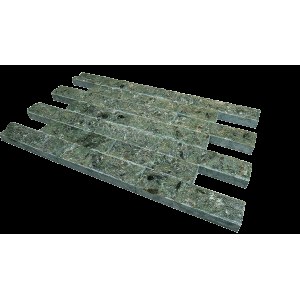 Плитка рваный камень змеевик 200х30х15 мм