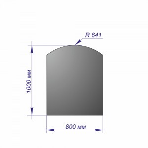 Лист напольный 1000*800*1,5 R641 антрацит