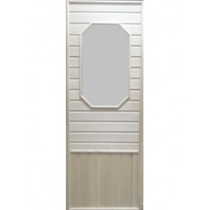 Дверь для сауны липа DoorWood со стеклом 75х185 без петель